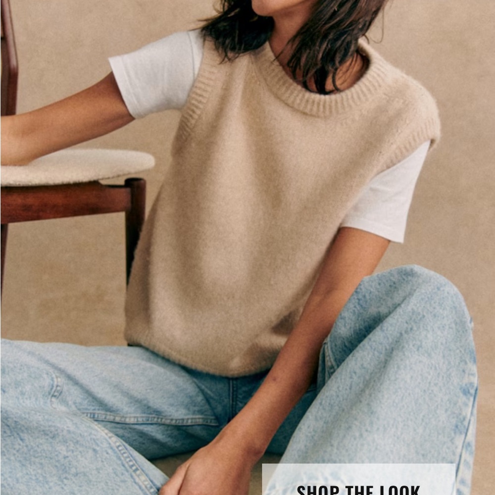 SOLD OUT sezane samuel jumper - vanilla size small